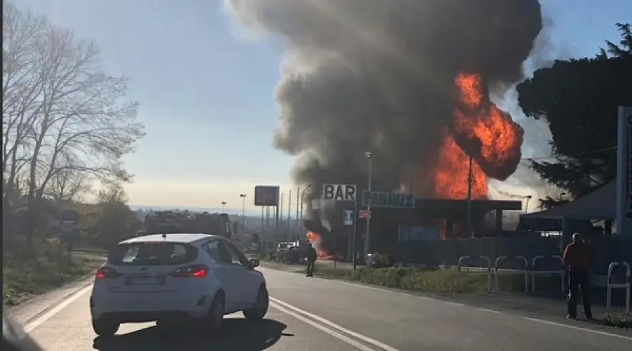 Rieti: il video del luogo dell'esplosione sulla Salaria, due i morti