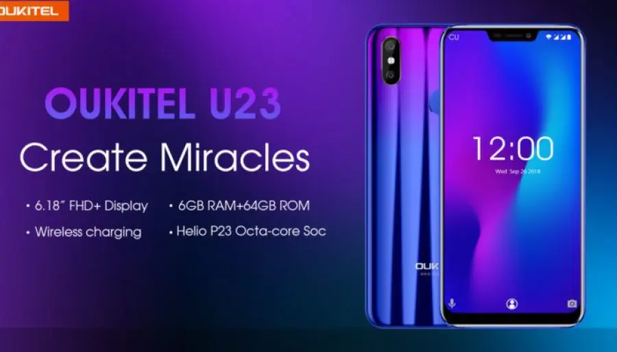 OUKITEL U23, il flagship con CPU MTK 6763T e 6 GB di RAM