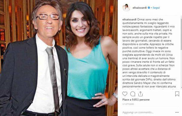 Elisa Isoardi: fotomontaggio con Sandro Mayer, bufera su Instagram