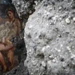 Pompei scoperto un affresco, protagonisti Leda e il cigno