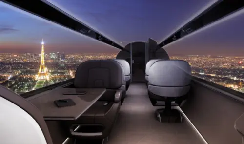 Aereo senza finestrini, emozioni e brividi con OLed (GALLERY)