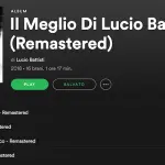 Lucio Battisti, è sparito il Best Of pubblicato su Spotify
