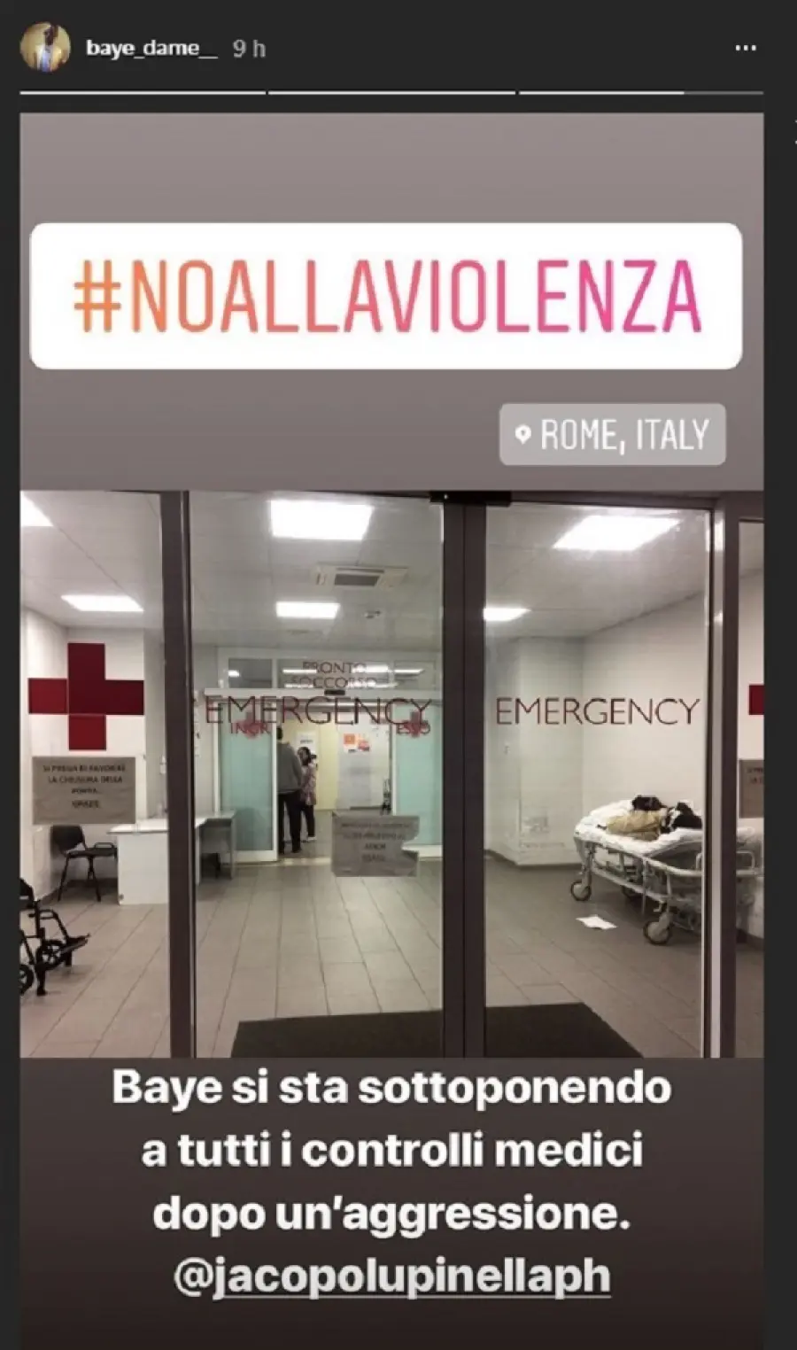 GF Nip, aggressione Baye Dame a Roma: la diretta Instagram
