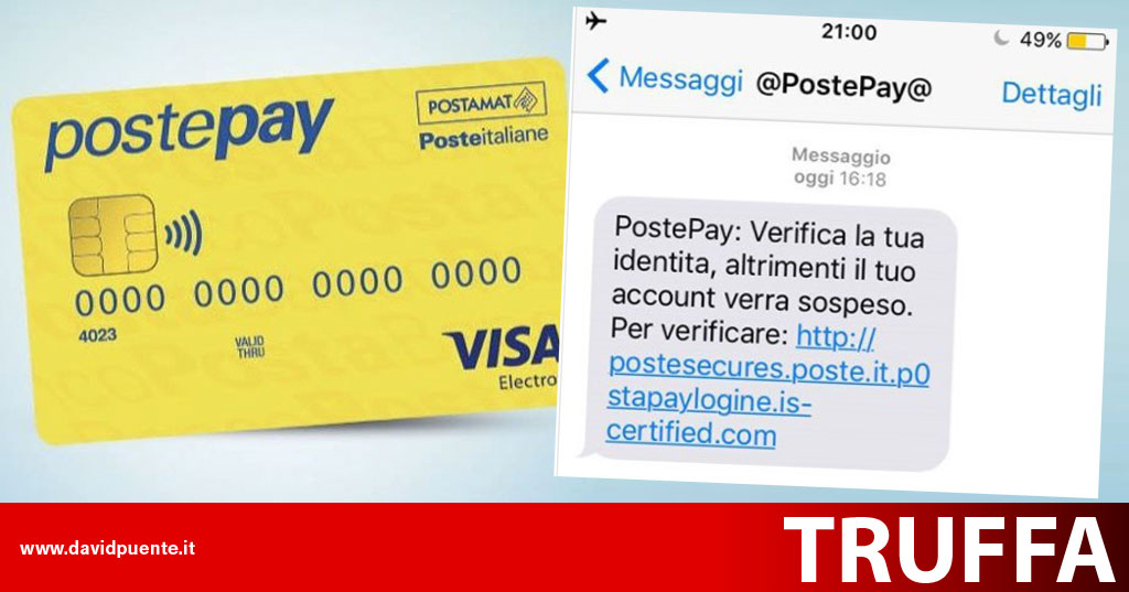 Postepay soggetta alle truffe: il phishing colpisce ancora