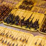 Insetti disidrati e speziati venduti da Lorenzo Pezzato, entomofago italiano