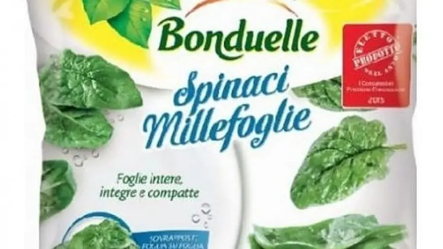 Bonduelle richiama dal mercato lotto di spinaci surgelati