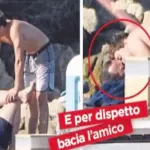 Luigi Berlusconi bacia in bocca un uomo, Silvio furibondo