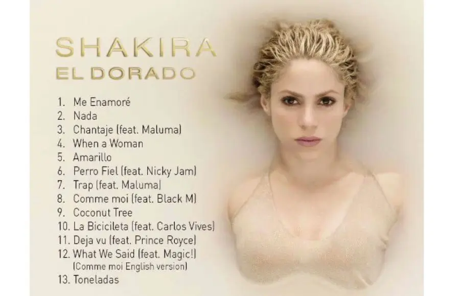 Shakira: nuovo album è 'El Dorado', un brano per Piquè