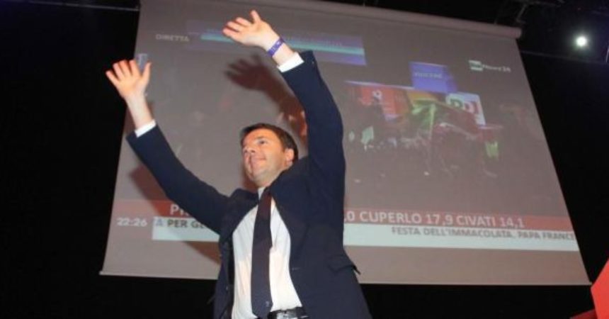 Matteo Renzi festeggia il Primo Maggio forte del trionfo alle Primarie dem