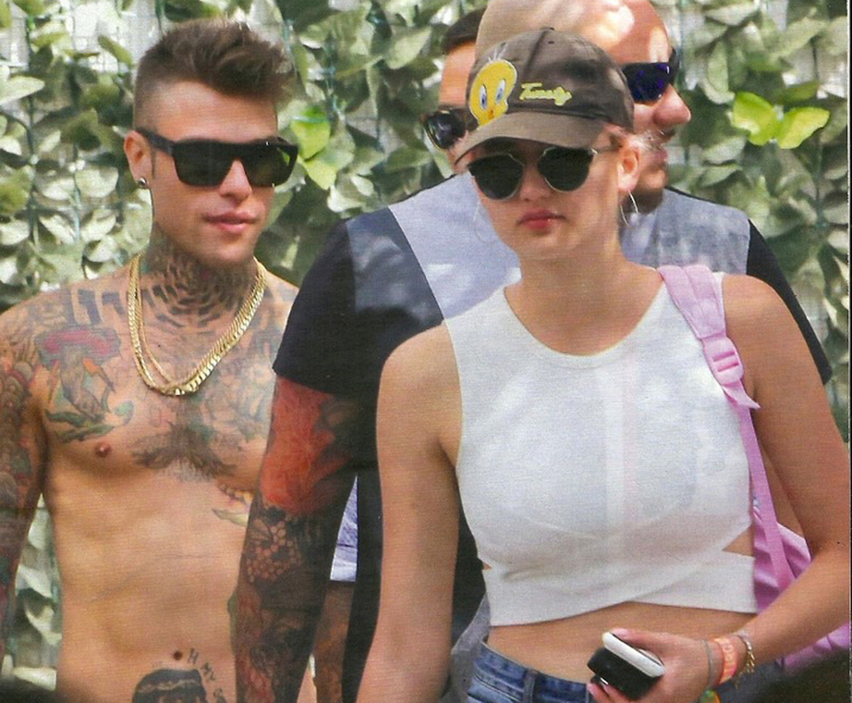 Fedez in vacanza con la youtuber Greta Menchi