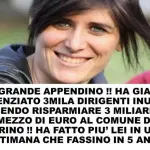 Chiara Appendino licenzia 3.000 dirigenti: fake colossale su Facebook