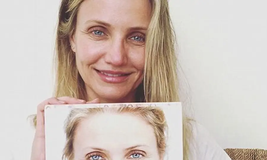 Cameron Diaz: selfie 'acqua e sapone' su Instagram