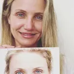 Cameron Diaz: selfie 'acqua e sapone' su Instagram