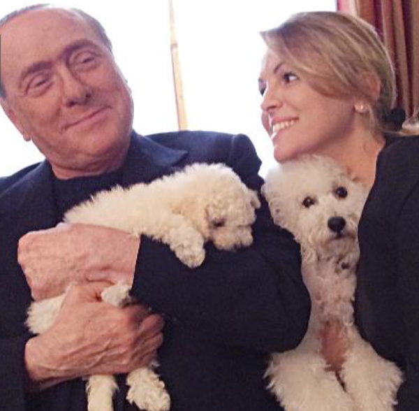 Dudù e Dudina diventano genitori, Silvio Berlusconi terrà cuccioli ad Arcore