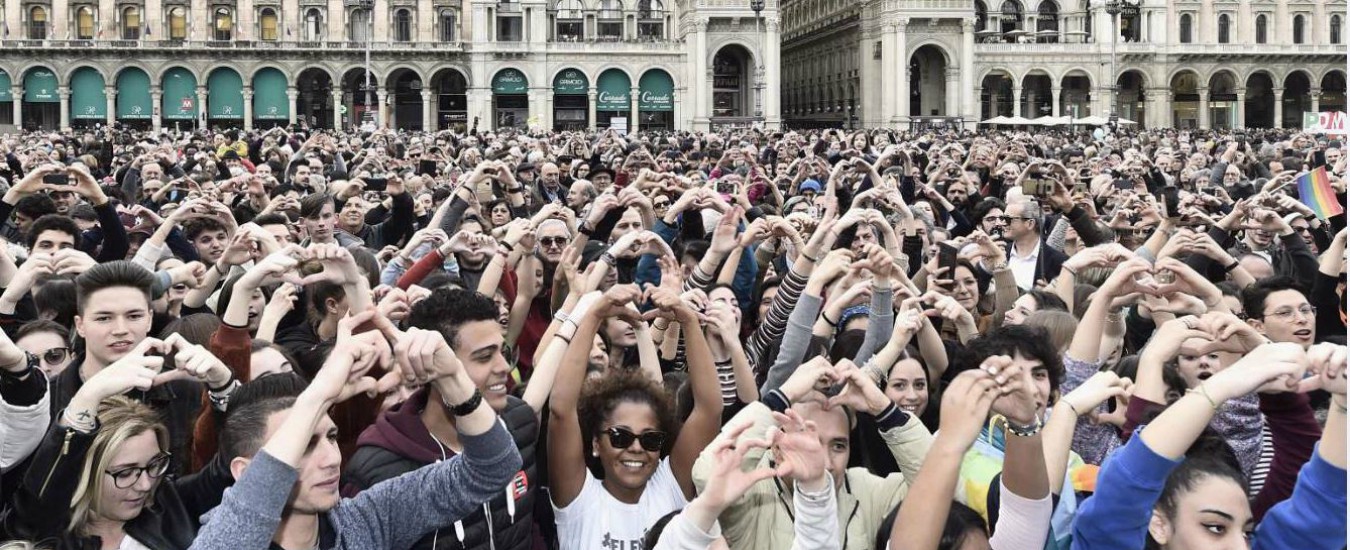 People - prima le persone, 250mila persone in piazza a Milano per la manifestazione antirazzista