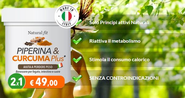 Piperina e Curcuma Plus funziona? Recensione, opinioni e controindicazioni