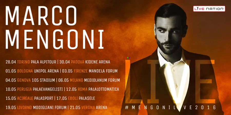 Marco Mengoni Live 2016 date e biglietti: ecco quando e dove acquistarli!