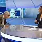 Gene Gnocchi 'Farfallone': Bacia Conduttrice Tg in Diretta