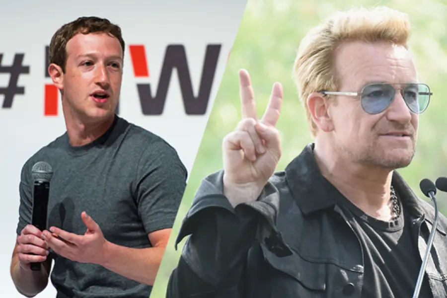 Mark Zuckerberg e Bono Vox contro Digital Divide: "Internet nei Campi Profughi"