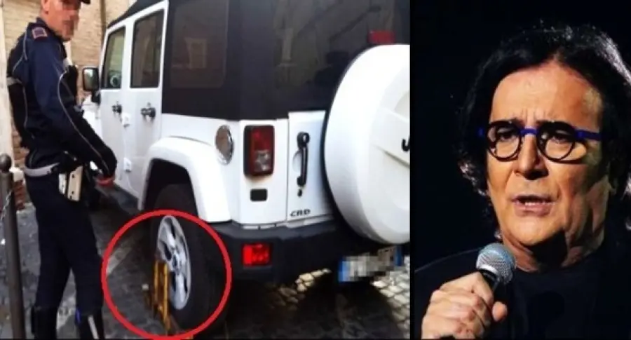 Renato Zero, ganasce auto parcheggiata in ztl: rabbioso