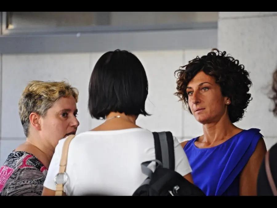 Agnese Landini (moglie di Matteo Renzi) tra i precari a Scandicci