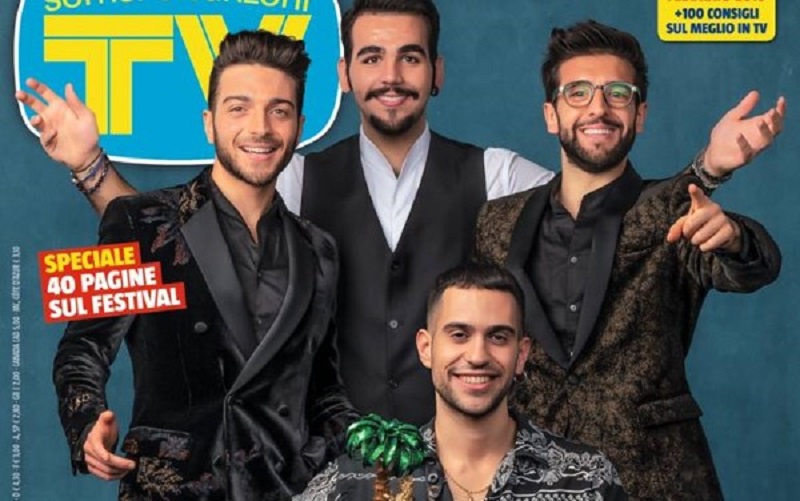 Sanremo 2019, Ultimo diserta foto copertina Tv Sorrisi e Canzoni