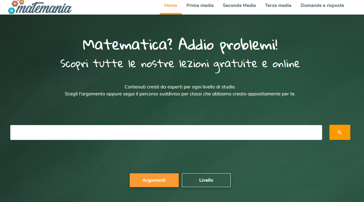 Nasce Matemania.it, il nuovo sito dedicato alla matematica online