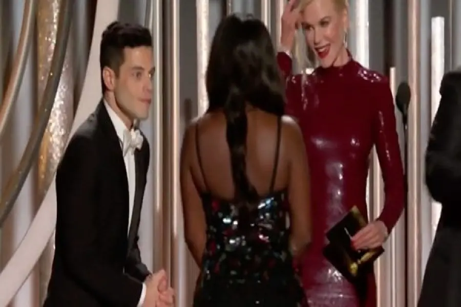 Rami Malek dopo i Golden Globes commenta la figuraccia con Nicol Kidman