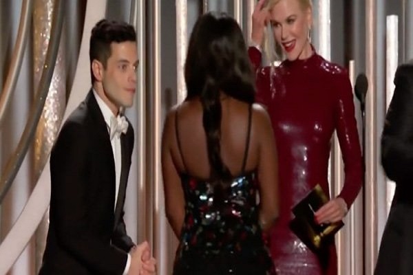 Rami Malek dopo i Golden Globes commenta la figuraccia con Nicol Kidman