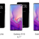 Samsung Galaxy S10, S10 Plus e S10 Lite: appaiono i primi render