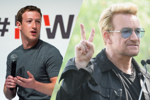 Mark Zuckerberg e Bono Vox contro Digital Divide