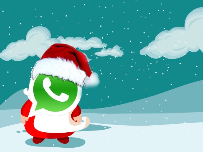 Auguri di Natale con WhatsApp