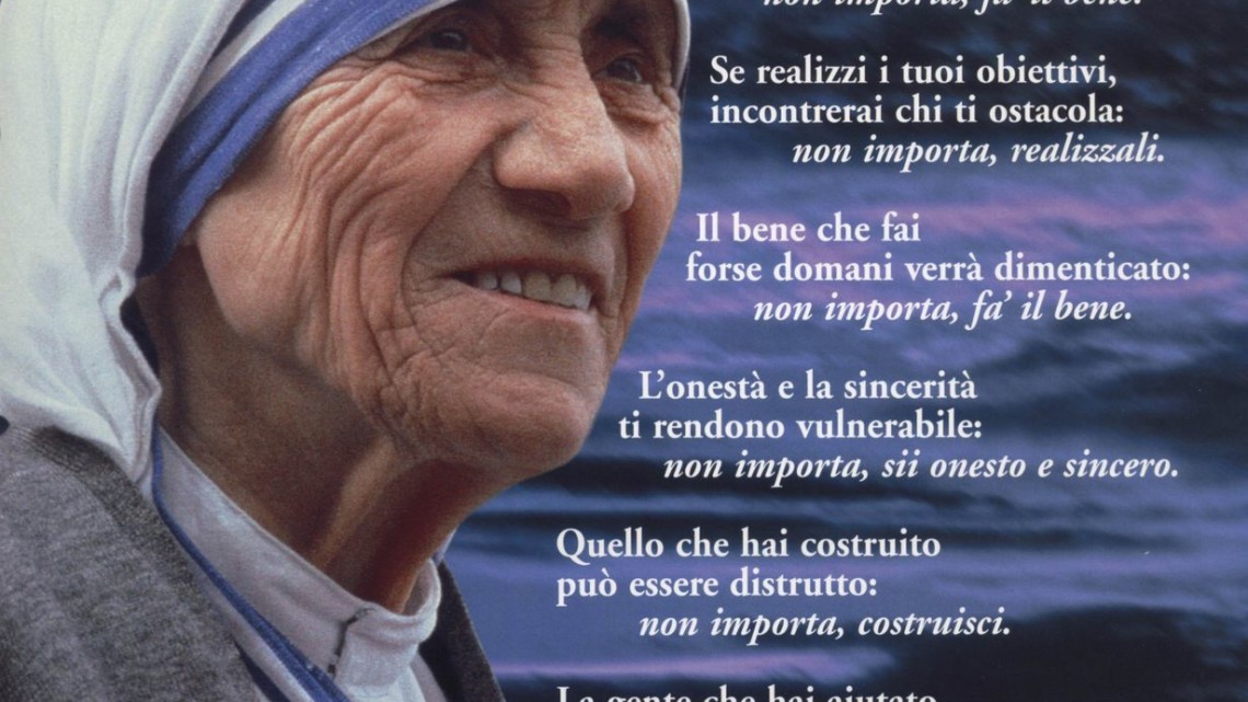 Madre Teresa di Calcutta Diventerà Santa