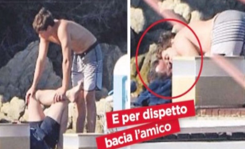 Il bacio gay di Luigi Berlusconi fa infuriare papà Silvio