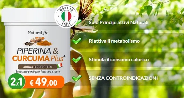 Piperina e Curcuma Plus funziona? Recensione, opinioni e controindicazioni