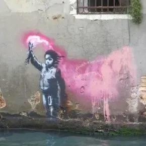 Venezia, compare un graffito a San Pantalon: opera di Banksy?